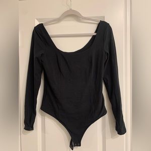 Black Abercrombie Bodysuit Soft Collection